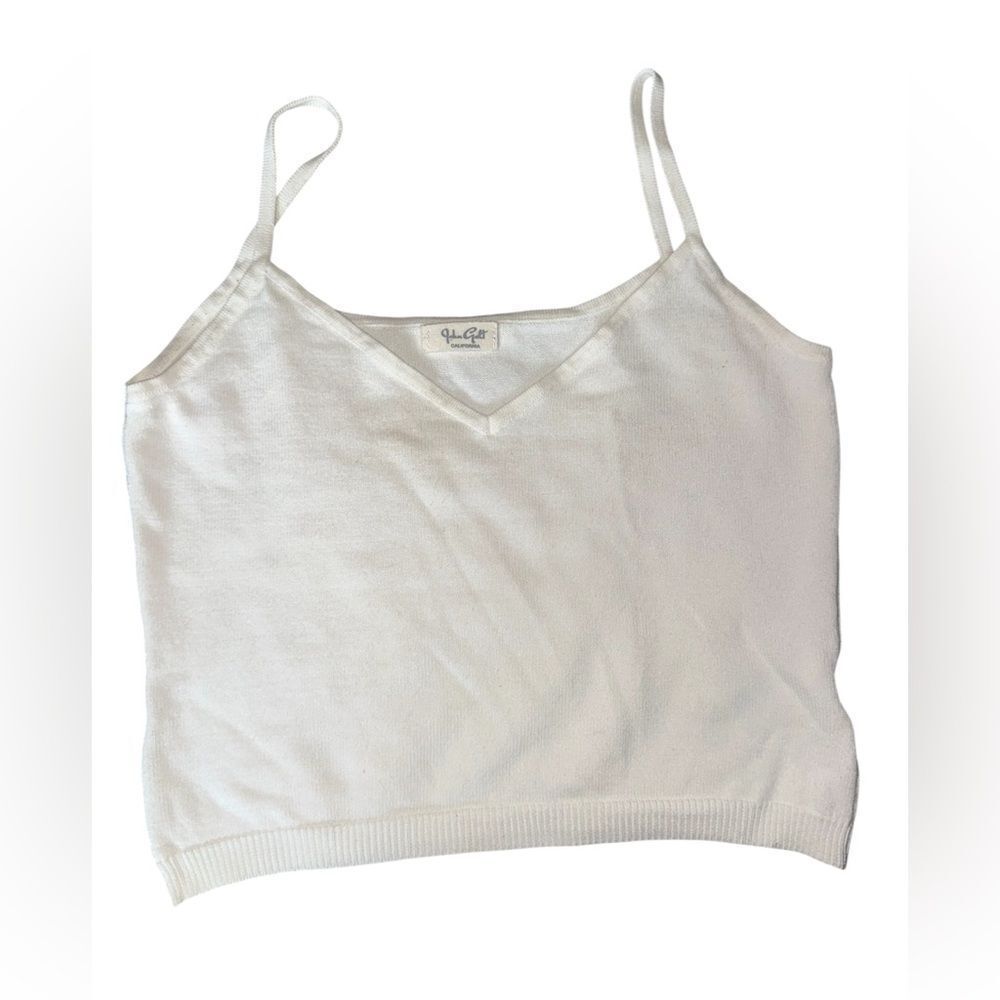 Brandy Melville/John Galt White V-Neck Women's Tank.